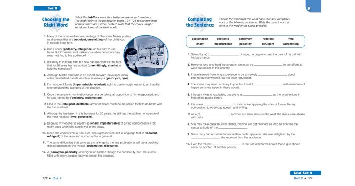 Unit vocabulary workshop level practice sadlier answers