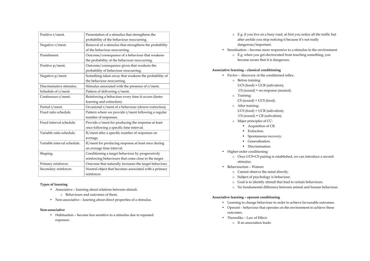 Psychology 101 exam 1 answer key