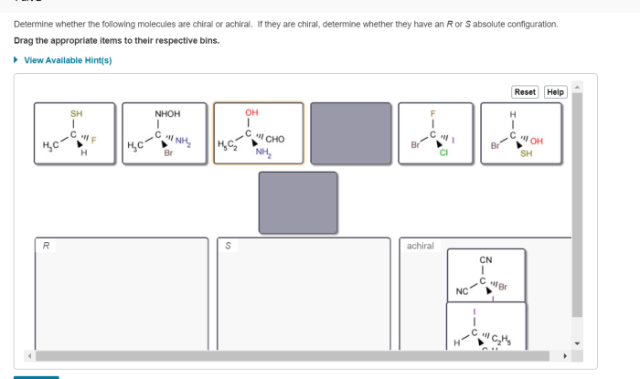 Which of the following molecules is achiral