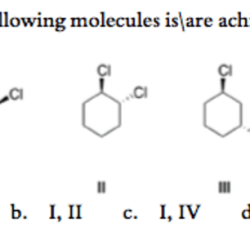 Which of the following molecules is achiral